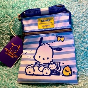Loungefly Sanrio Pochacco pup passport crossbody